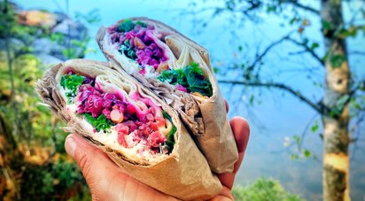 Lunch wrap utomhus